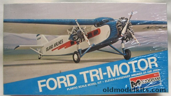 Monogram 1/77 Ford Tri-Motor Island Airways (Trimotor), 7592 plastic model kit